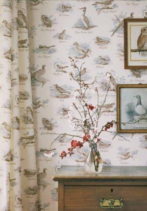 Lewis & Wood Bewick Birds Fabric